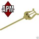 Nothållare AWM för Trumpet-Kornett 500LQ rak modell, guldpläterad