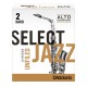 Rörblad Jazz Select Altsaxofon 2S Filed 
