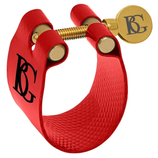 Ligatur & kapsel BG Altsaxofon LFA9, röd