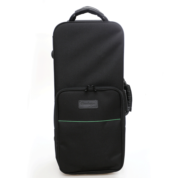 Etui Omebaige Altsaxofon, med hjul (svart/grön)