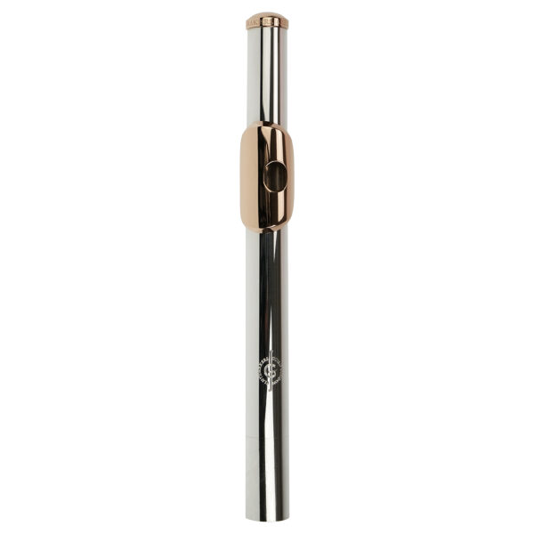 Tvärflöjtsmunstycke Flutemakers Guild, silver/9k guldplatta