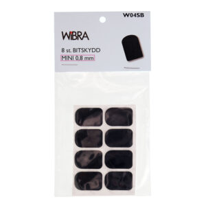 Bitskydd Wibra W08SB, 0,8 mm/små/svarta
